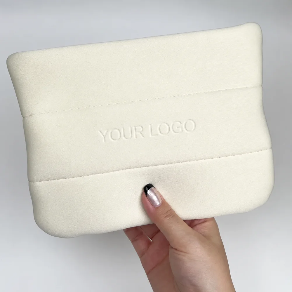 Quilted Neoprene Puffer Cosmetic Bag