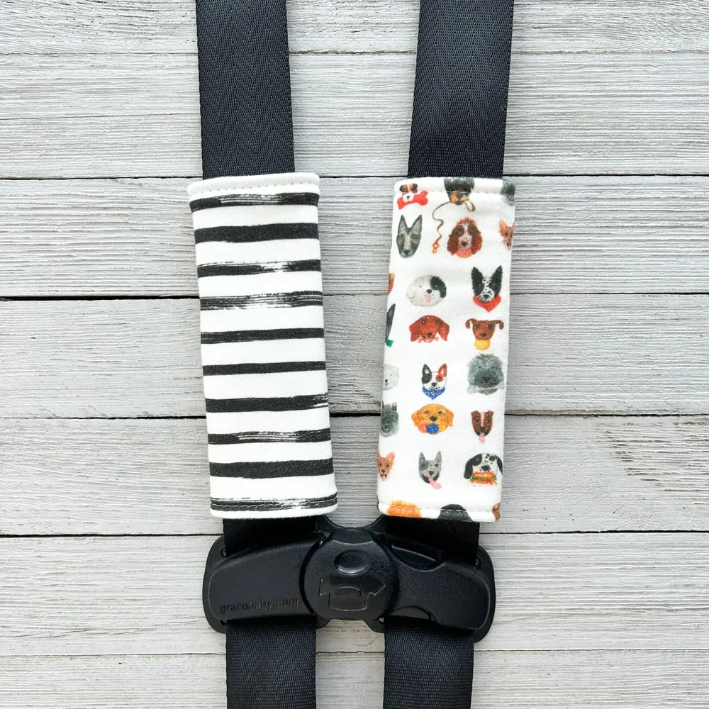 Cotton Car Seat Strap Shoulder Cover for Babies