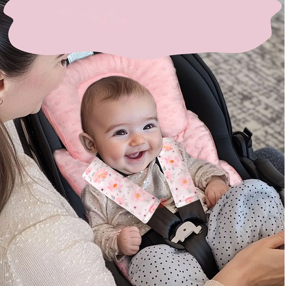 Plush Seat Belt Shoulder Pad Cover for Infants