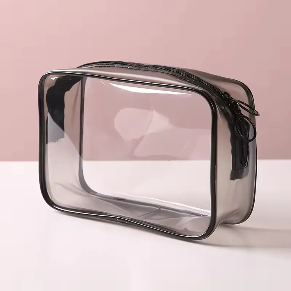 Clear PVC Cosmetic Pouch, S / M / L