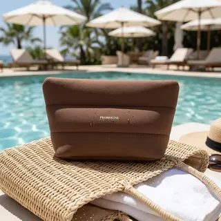 Neoprene Makeup Bag with Wrist Strap