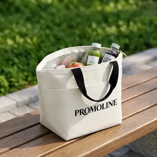 White Insulated Lunch Cooler Tote