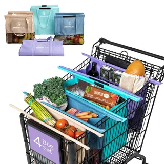 Grocery Shopping Cart Bag Set, 4 Packs