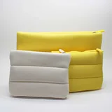 Lemon Yellow Quilted Neoprene Cosmetic Bag – view 4