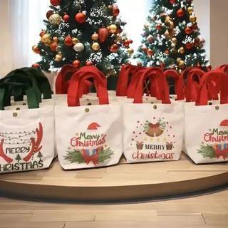 Santa Cotton Candy Gift Bag