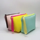Embossed Neoprene Zipper Pouch with Jelly Strap – view 2