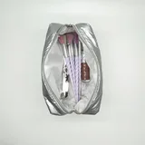 Silver Puffy Quilted Makeup Case – view 2