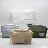 Large Quilted Cotton Cosmetic Organizer – view 1