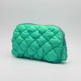 Pink Bubble Quilted Cotton Makeup Bag – view 3