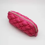 Pink Bubble Quilted Cotton Makeup Bag – view 6