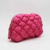 Pink Bubble Quilted Cotton Makeup Bag – view 4