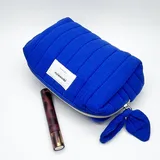 Vertical Quilted Cotton Makeup Bag – view 3