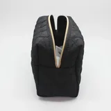 Black Quilted Puffer Cosmetic Pouch – view 5