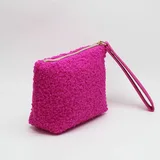 Fuzzy Plush Makeup Bag with Wrist Strap – view 2