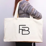 Extra Large Canvas Carryall Tote with Shoulder Handles – view 2