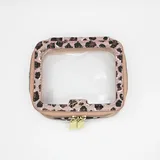 Leopard Trim Clear PVC Cosmetic Bag – view 4