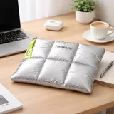 Metallic Quilted Laptop Bag with Crossbody Strap – view 1