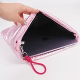 Metallic Quilted Laptop Bag with Crossbody Strap – view 6