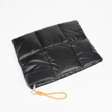 Metallic Quilted Laptop Bag with Crossbody Strap – view 4