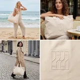 Extra Large Canvas Shopping Tote with Hand Handles – view 3