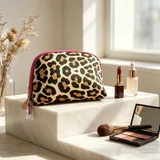 Leopard Print PU Dome Makeup Bag – view 1