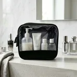 Black Clear PVC Makeup Bag for Brushes – view 1