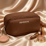 Brown Neoprene Boxy Makeup Bag – view 1