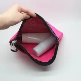 Brown Neoprene Travel Makeup Pouch – view 2