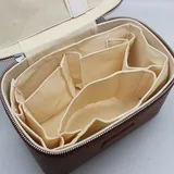 Burgundy PU Vintage Cosmetic Case – view 2