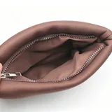 Brown Neoprene Puffer Makeup Bag – view 2