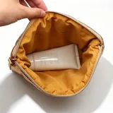 Rose Gold Metallic Puffer Makeup Bag – view 2