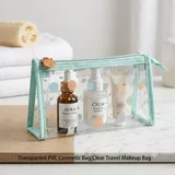 Foldable Clear PVC Cosmetic Bag – view 1