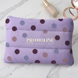 Purple Polka Dot Quilted Makeup Bag – view 1