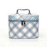Three-Piece Striped PU Makeup Case Set – view 1