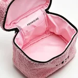Pink Teddy Fleece Makeup Bag with Handle – view 2