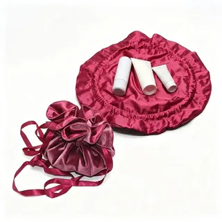 Burgundy Velvet Drawstring Gift Bag