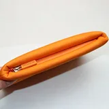 Orange Quilted Neoprene Puffer Cosmetic Bag – view 2