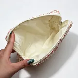 Floral Cotton Canvas Cosmetic Bag – view 2