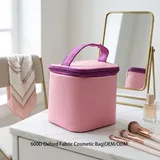 Pink Oxford Cosmetic Bag with Handle – view 1