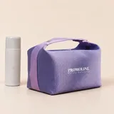 Purple Canvas Makeup Bag with Carry Handle – view 1