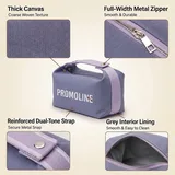 Purple Canvas Makeup Bag with Carry Handle – view 3
