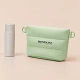 Mint Green Neoprene Makeup Bag with Side Rings – view 1