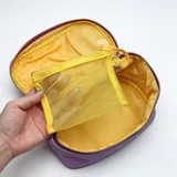Lilac PU Makeup Bag with Tassel Zipper Pulls – view 2