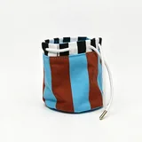 Striped Drawstring Bucket Makeup Pouch – view 2