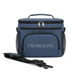 Blue Insulated Lunch Tote with Shoulder Strap – view 1