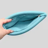 Blue Neoprene Zipper Makeup Pouch – view 2