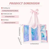 Iridescent Clear PVC Tote Bag with Pouch – view 4
