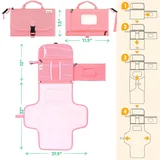 Portable Baby Changing Pad with Wipe Pocket – view 4
