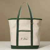 Canvas Boat Tote Bag with Front Pocket – view 2