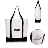 Canvas Boat Tote Bag with Front Pocket – view 4